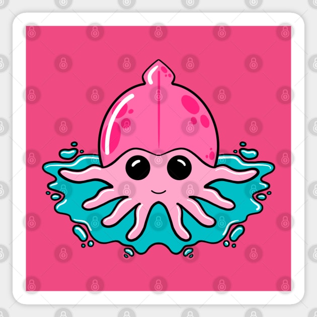 Damp Squid Sticker by joshbaldwin391